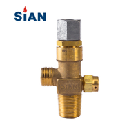 Vanne de gaz industrielle à décompression à connexion axiale